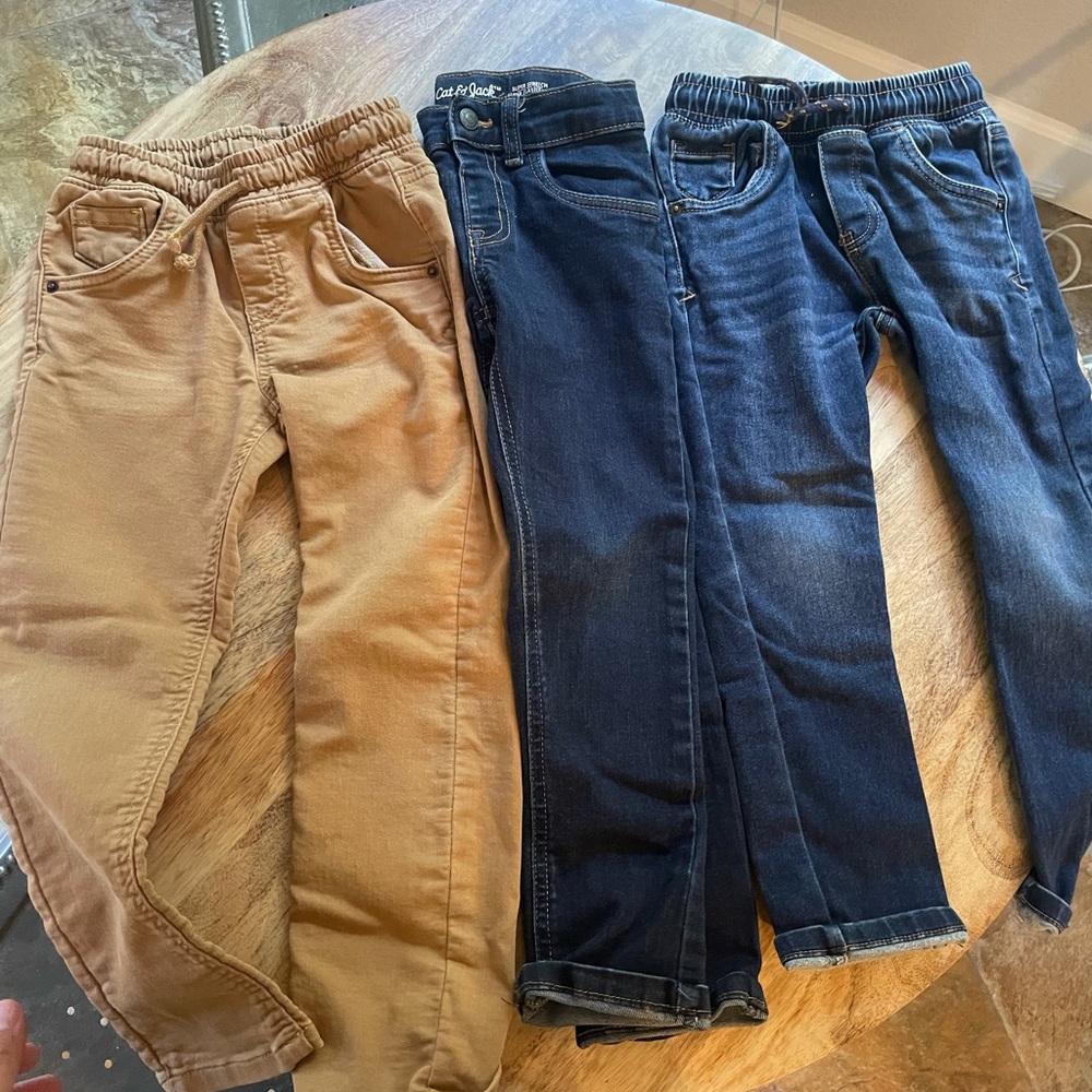 3! pairs of cat & jack jeans. Target brand!